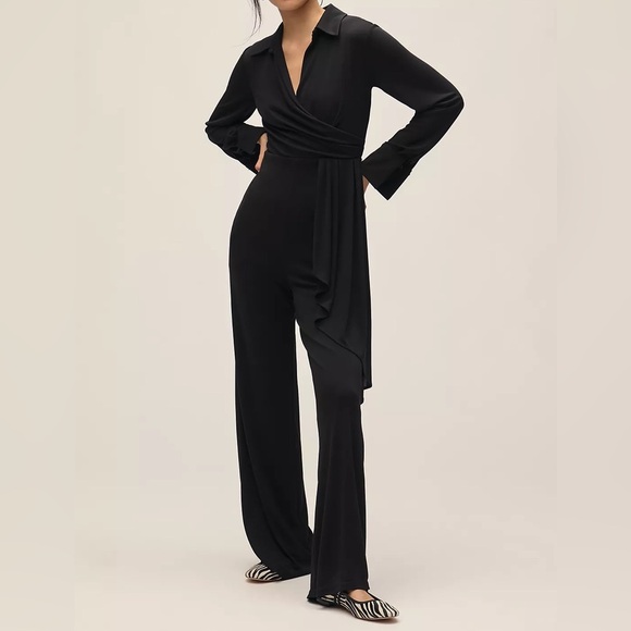 Exquise Pants - Anthropologie Exquise Bella Wrapped Jumpsuit black size xs